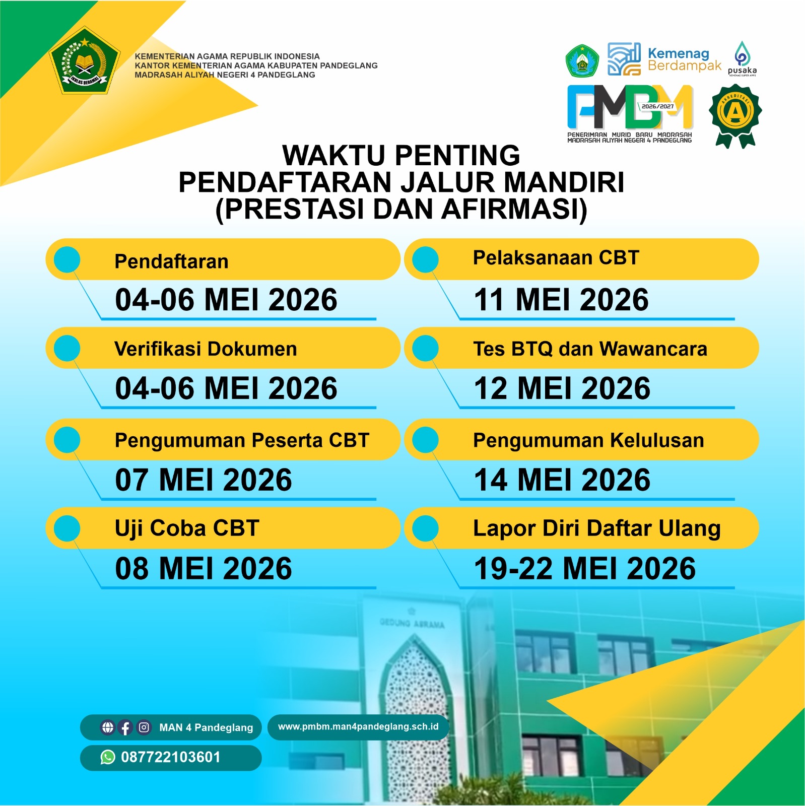 Jadwal Pendaftaran